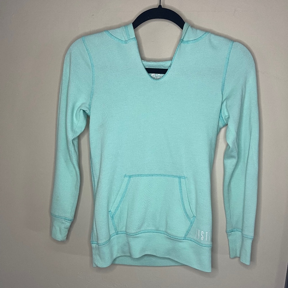 Teal  Justice sweatshirt